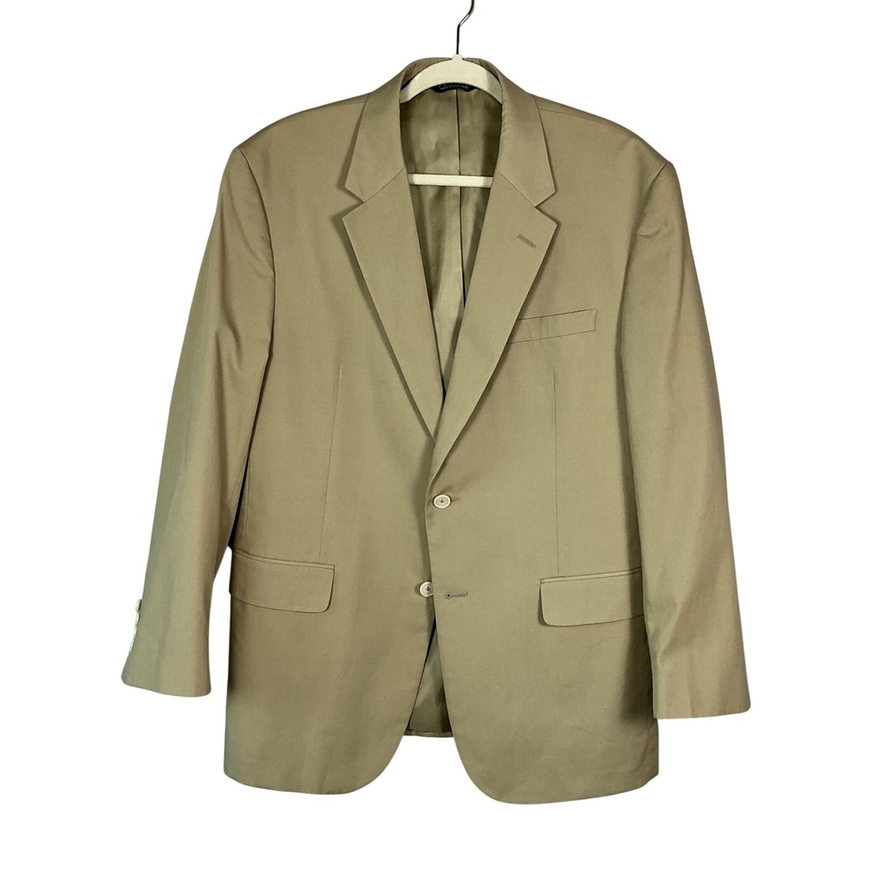 Jos A Bank Factory Store Mens Tan 2 Button Blazer Jacket 43 Reg CFS20065 New